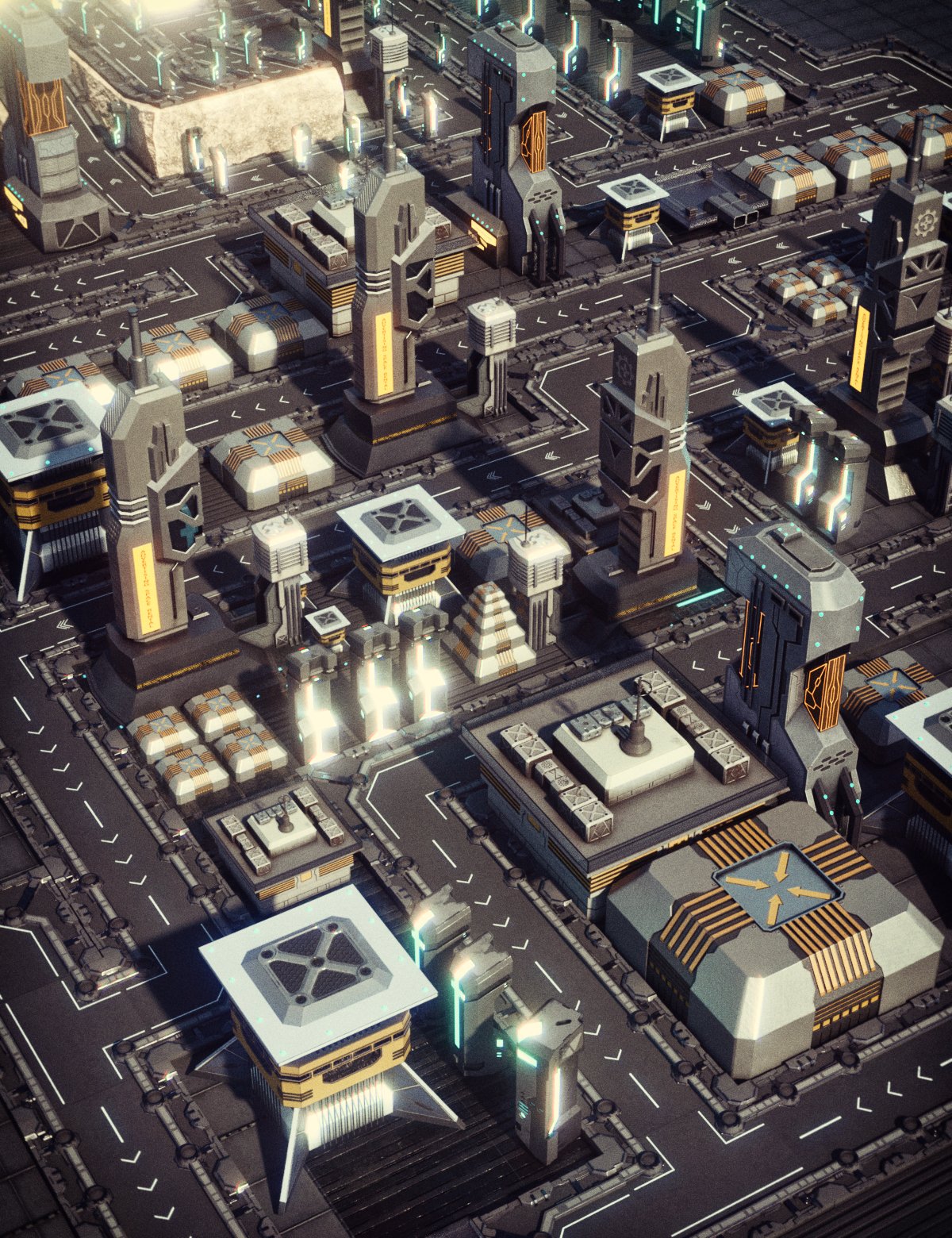 图片[1]-[daz场景] X-BIT未来太空之路-DAZ爱好者