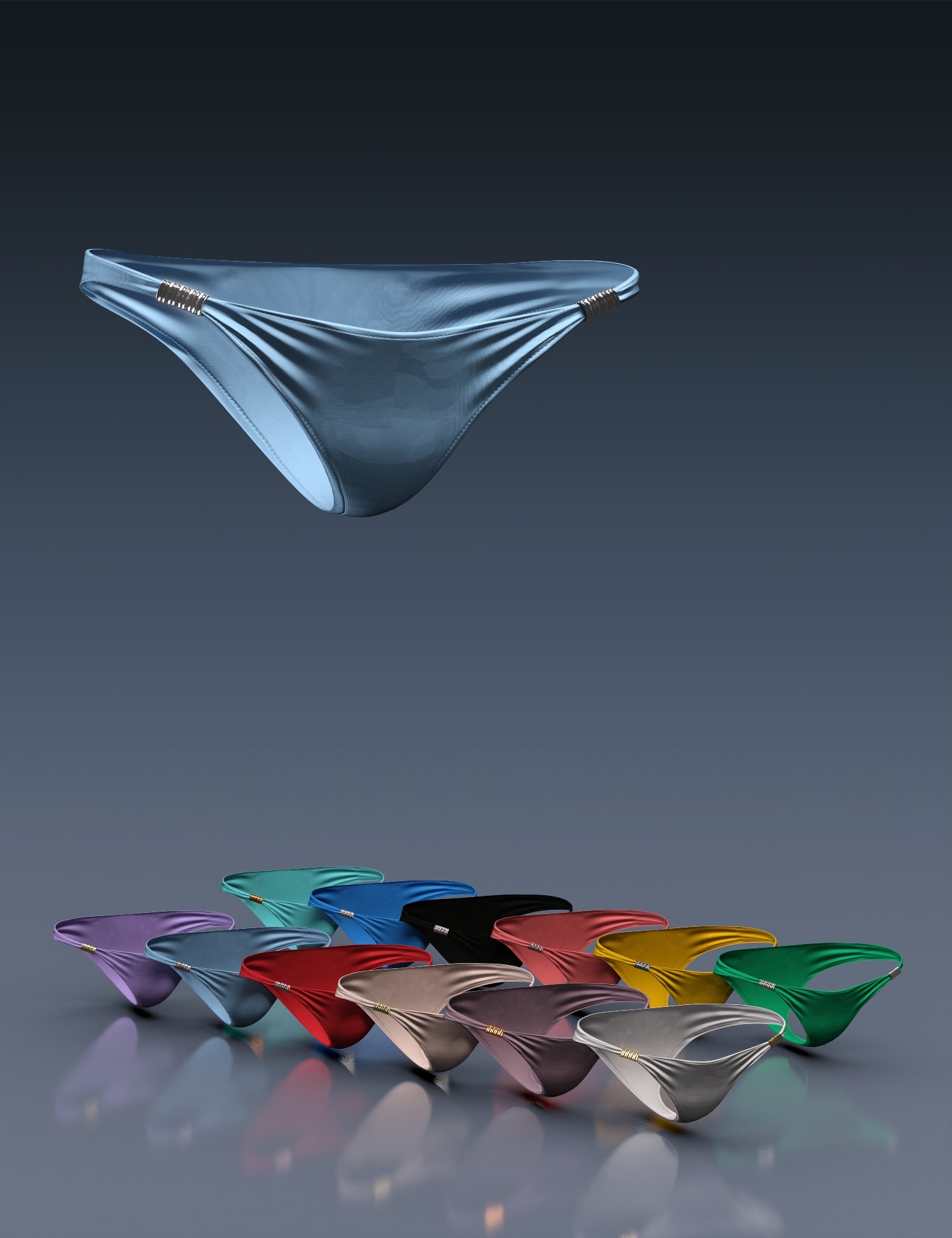 图片[1]-[daz服装] X时尚波西米亚比基尼下装Genesis 8和8.1女性-DAZ爱好者