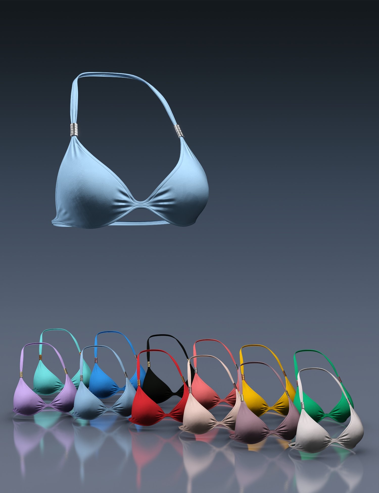 图片[1]-[daz服装] X时尚波西米亚比基尼上衣Genesis 8和8.1女性-DAZ爱好者