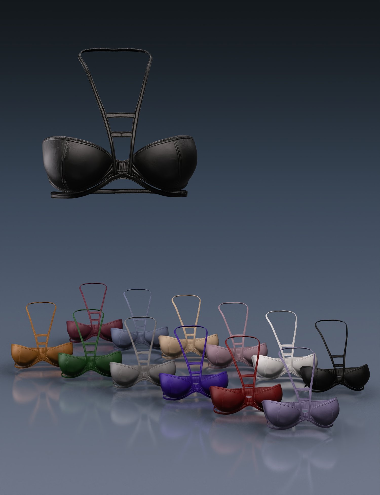 图片[1]-[daz服装] X时尚俱乐部背带套装01 Genesis 8和8.1女性文胸和背带-DAZ爱好者