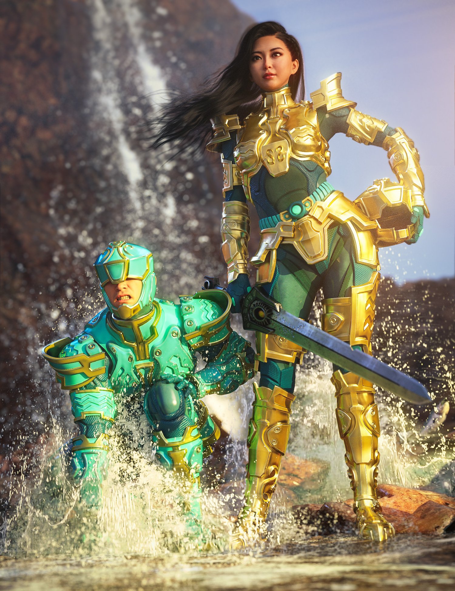 图片[1]-[daz合集] 十二星座水瓶座捆绑包-DAZ爱好者