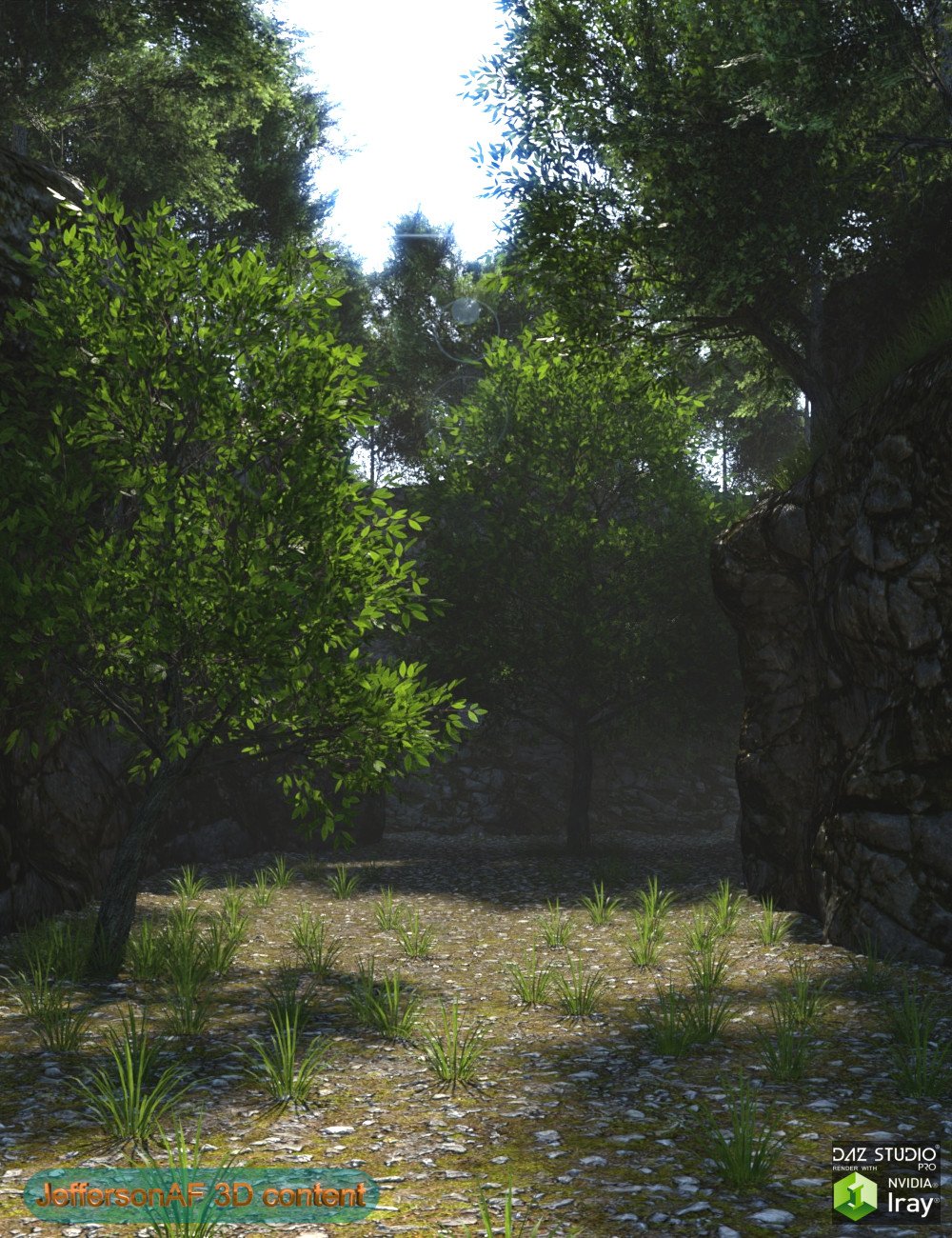 图片[1]-[daz场景] 悬崖间小径-DAZ爱好者