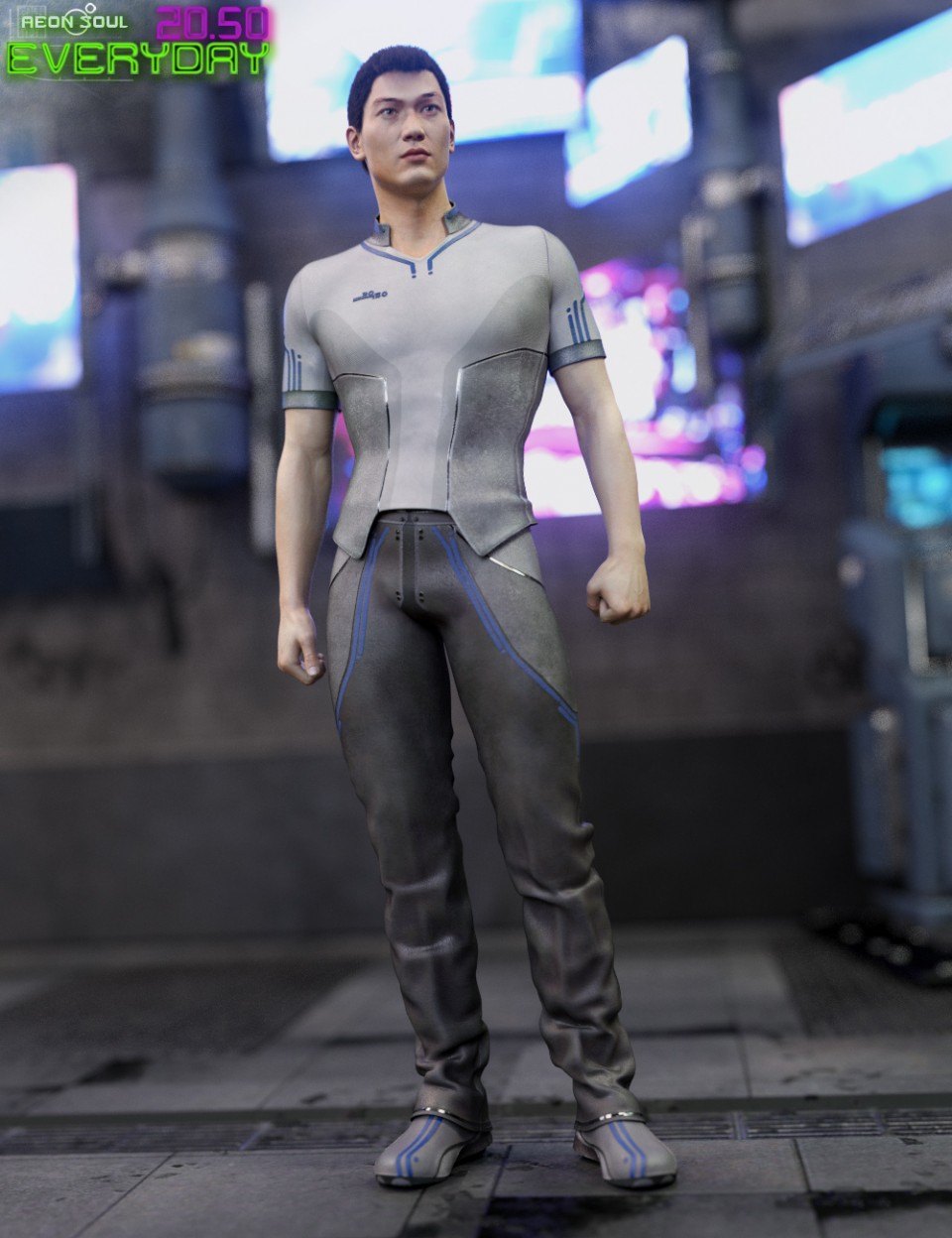 图片[1]-[daz服装] 20.50赛博朋克创世纪3男服-DAZ爱好者