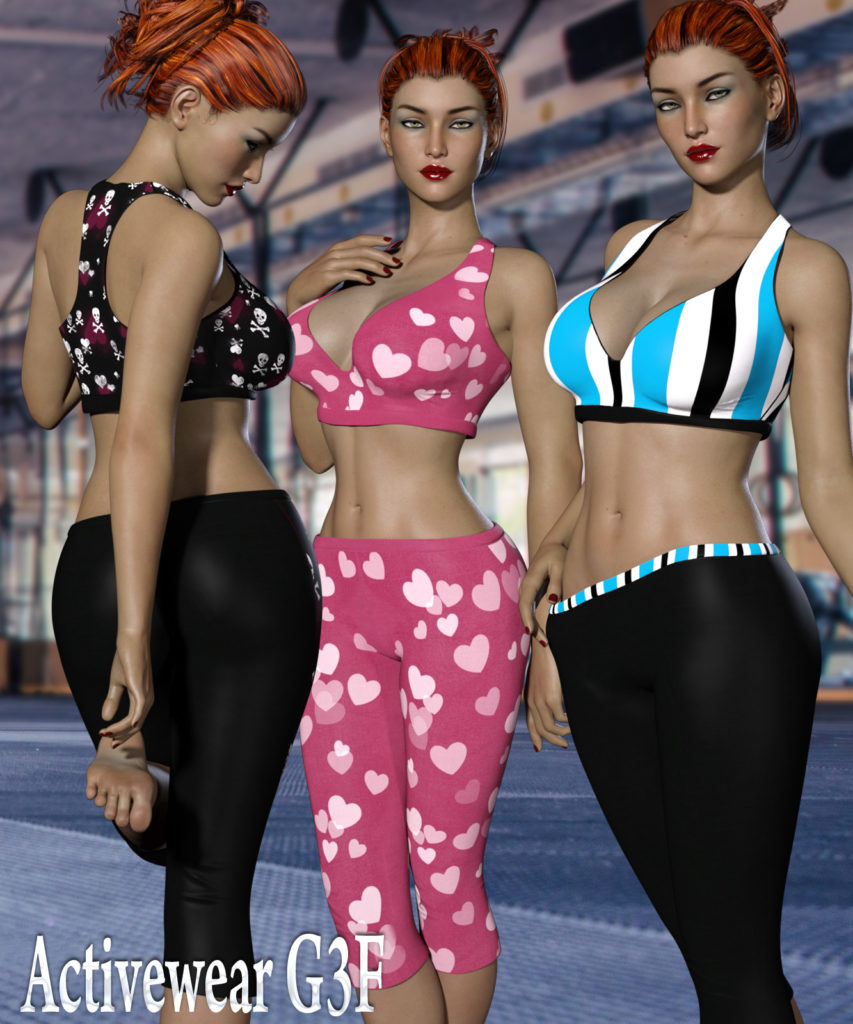 图片[1]-[daz服装] 运动服G3F-DAZ爱好者