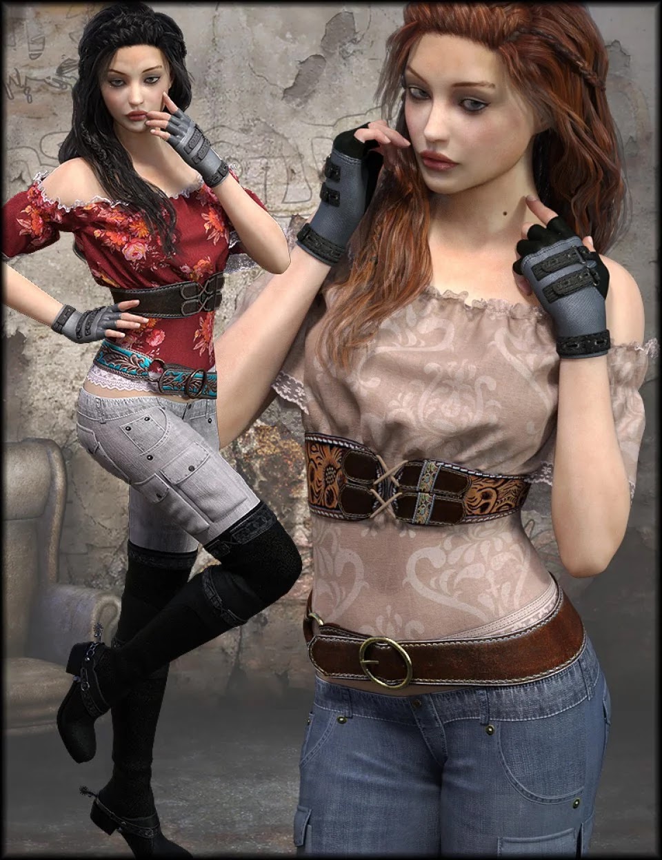 图片[1]-[daz服装] 俱乐部公主纹理-DAZ爱好者