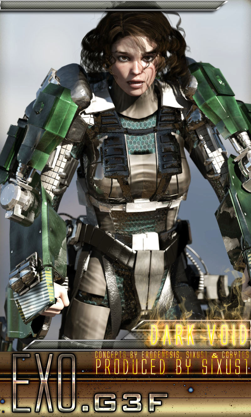 图片[1]-[daz服装] G3F的黑暗虚空太空服-DAZ爱好者