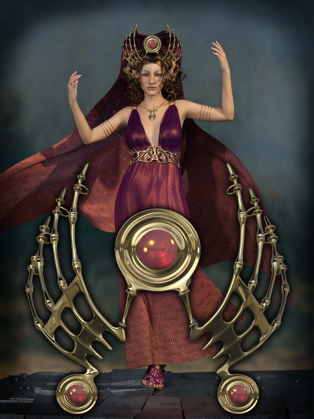 图片[1]-[daz服装] 创世纪3女性的Drusilla头饰-DAZ爱好者