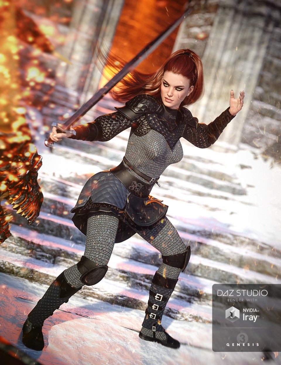 图片[1]-[daz服装] 创世纪3中温柔的圣骑士-DAZ爱好者