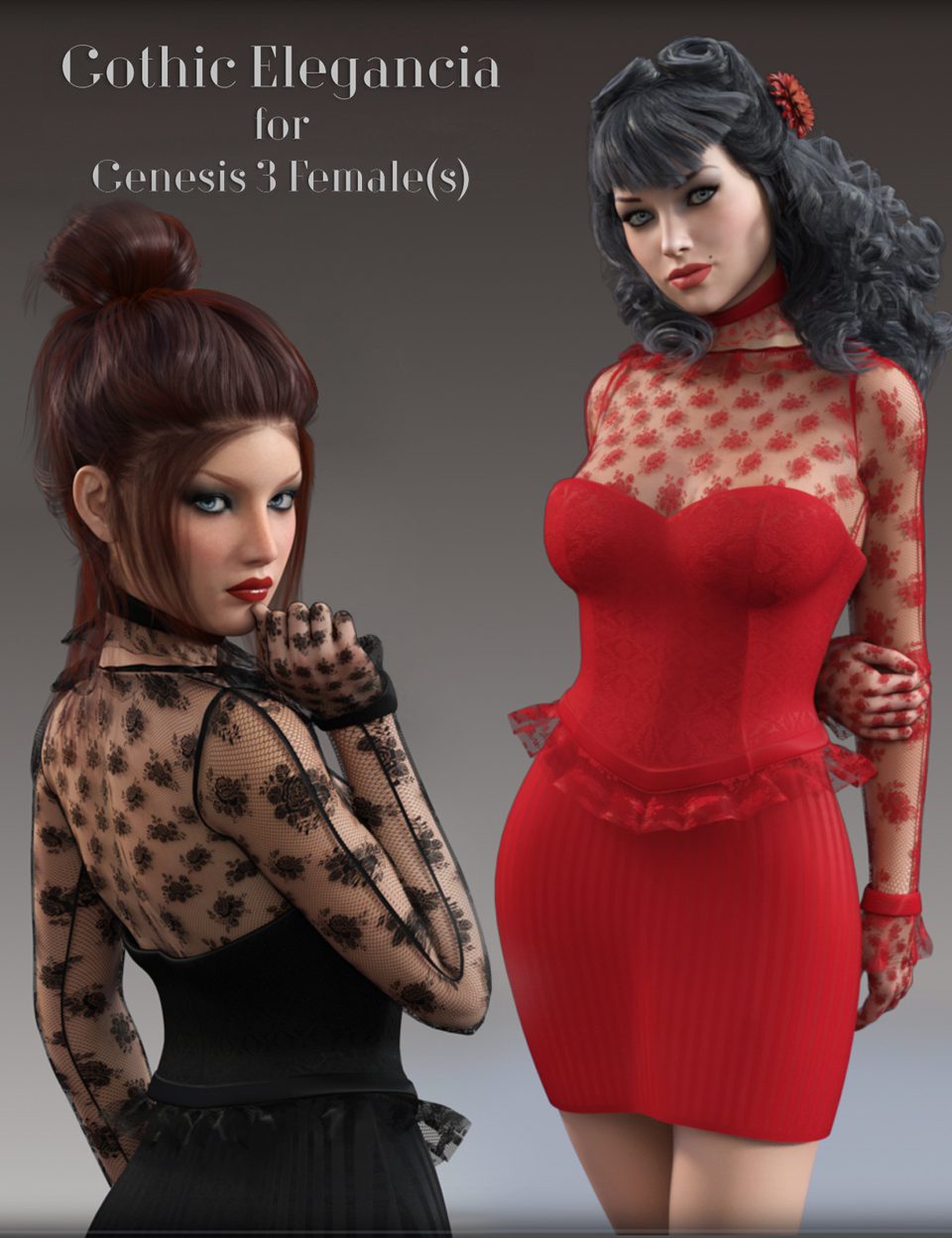 图片[1]-[daz服装] G3F的哥特式优雅-DAZ爱好者