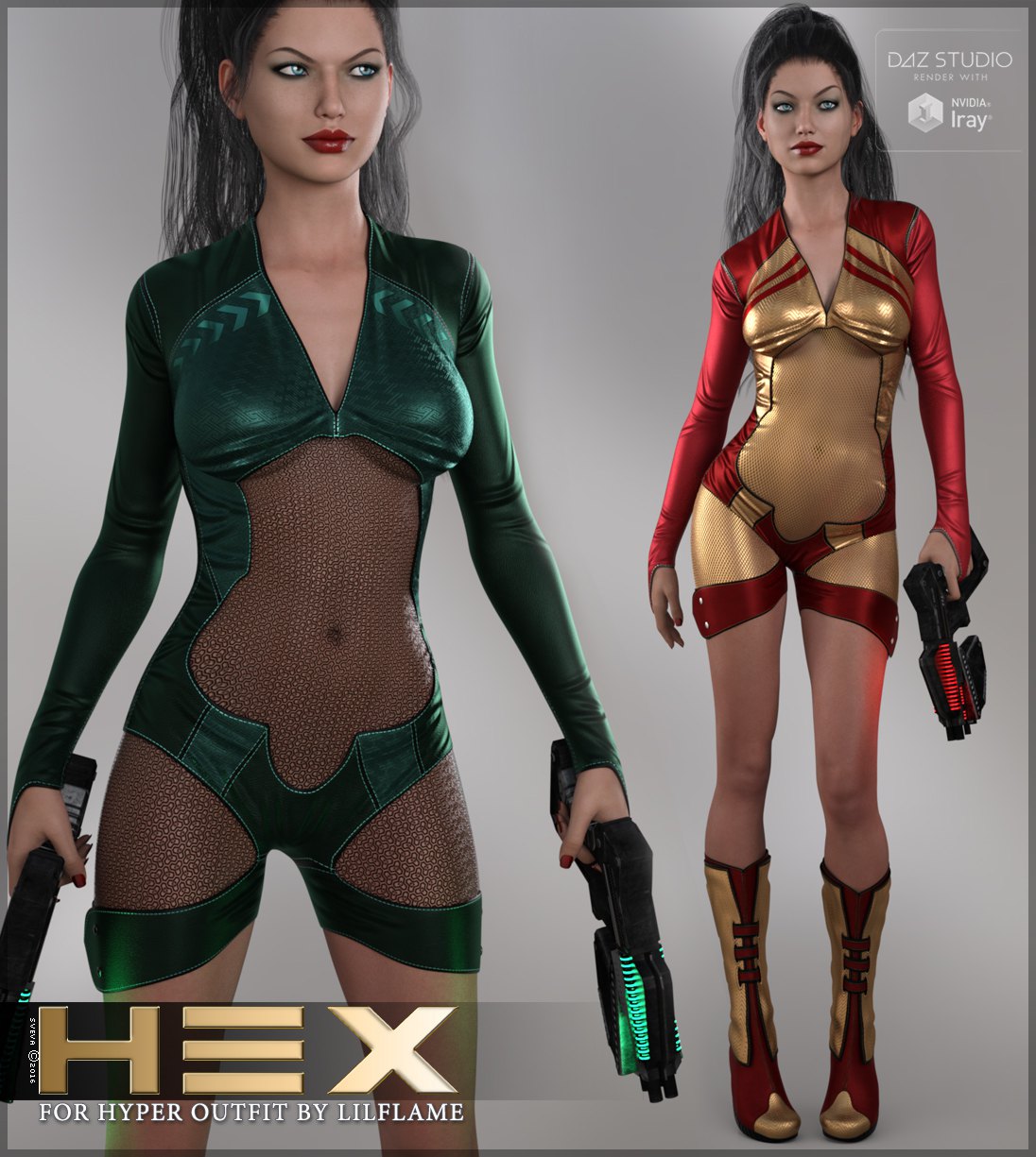 图片[1]-[daz服装] Hex for Hyper Outfit-DAZ爱好者