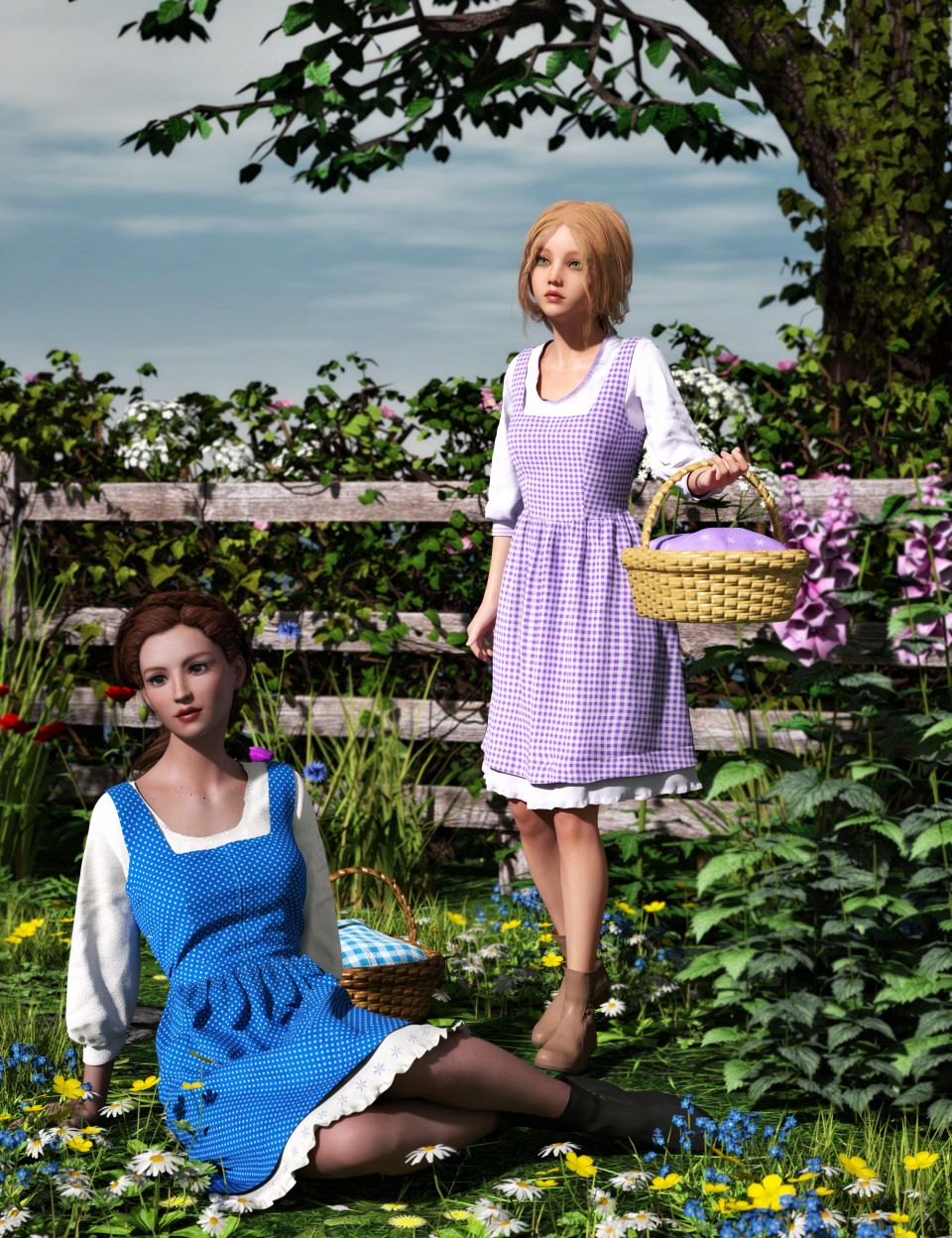 图片[1]-[daz服装] 《创世纪3》中的乡村少女-DAZ爱好者