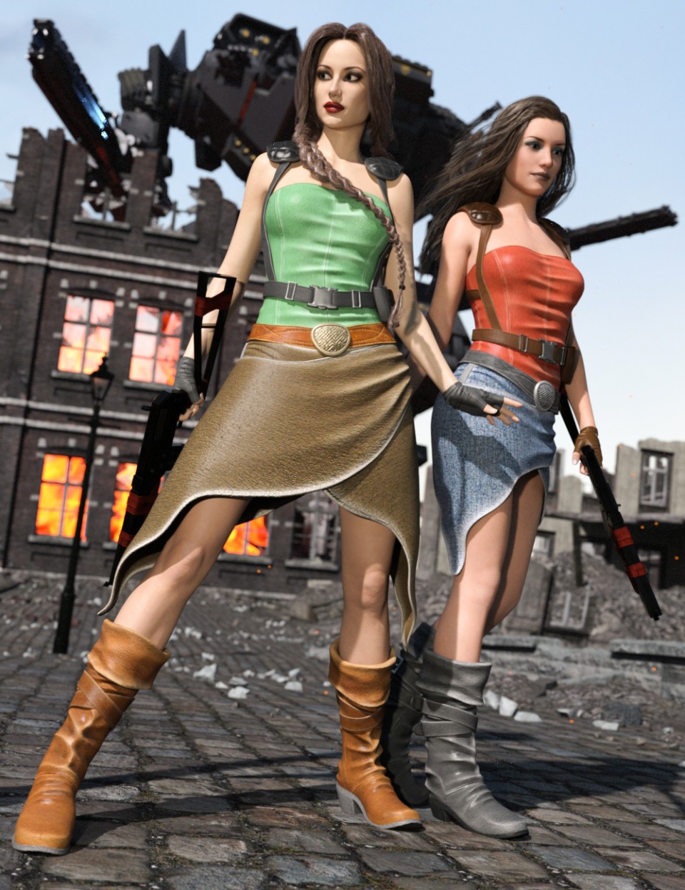 图片[1]-[daz服装] 《创世纪3》女性套装-DAZ爱好者