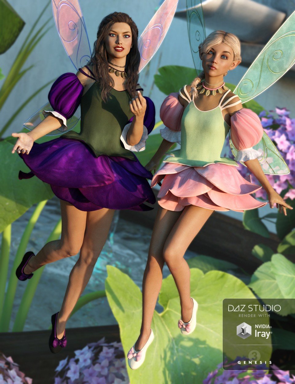 图片[1]-[daz服装] 玫瑰仙女纹理-DAZ爱好者