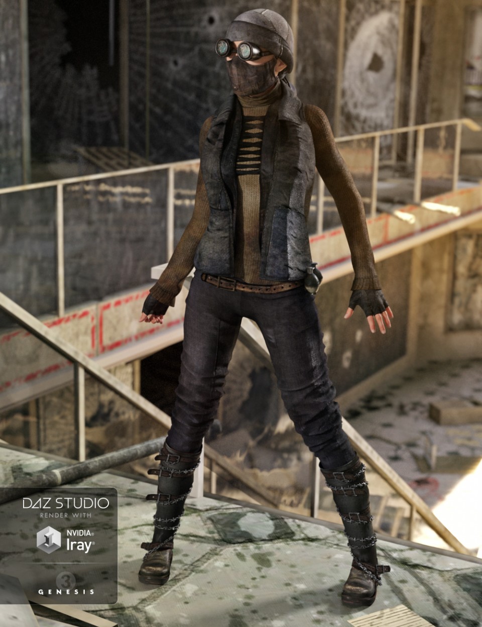 图片[1]-[daz服装] 《创世纪3》女战士-DAZ爱好者