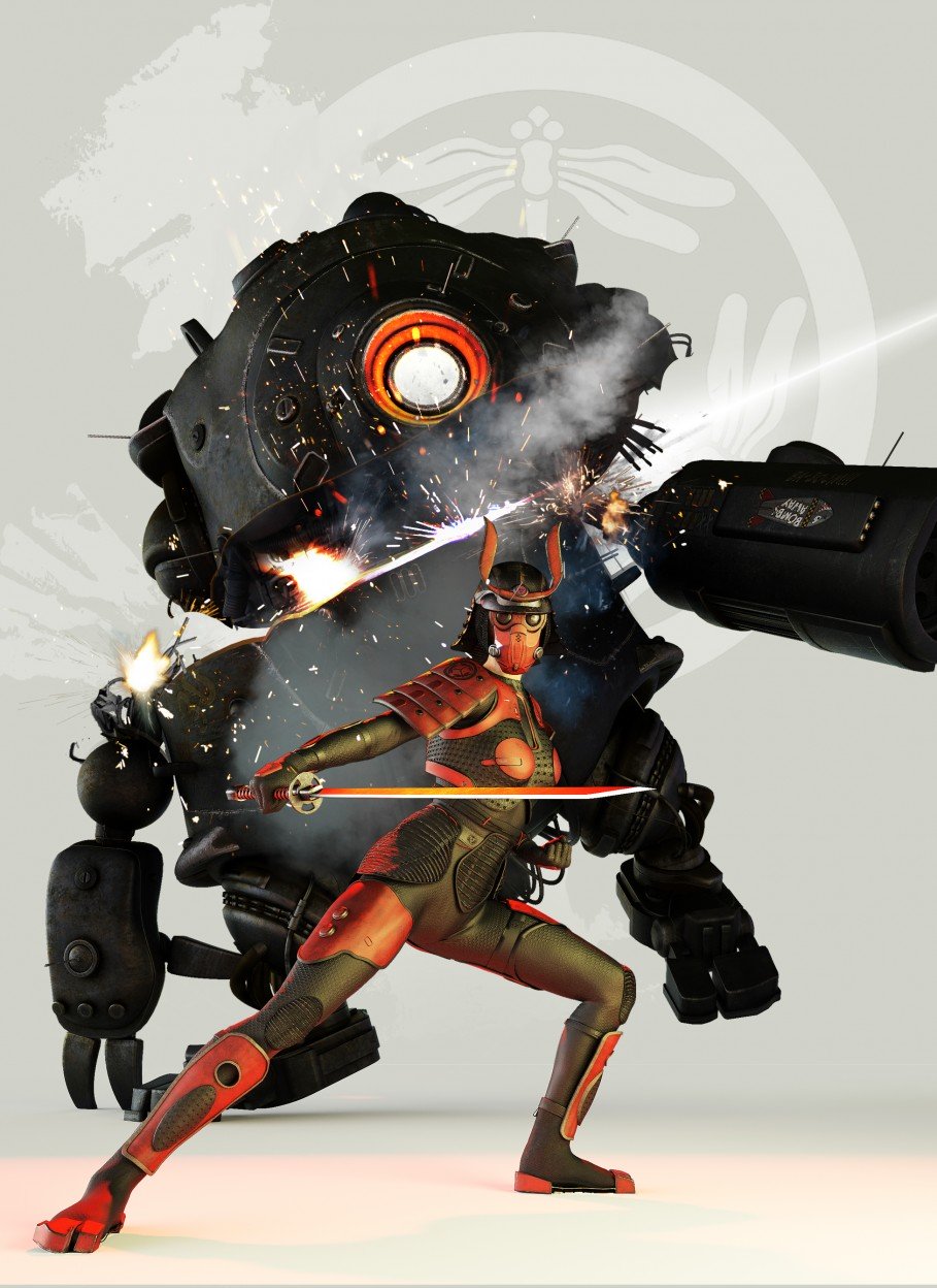 图片[1]-[daz服装] 创世纪3女性的科幻武士装-DAZ爱好者