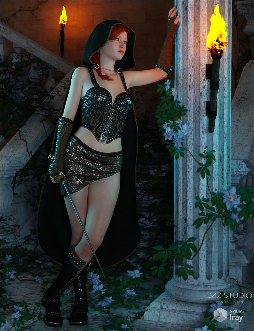 图片[1]-[daz服装] 《Fantasy Thief》的潜行-DAZ爱好者