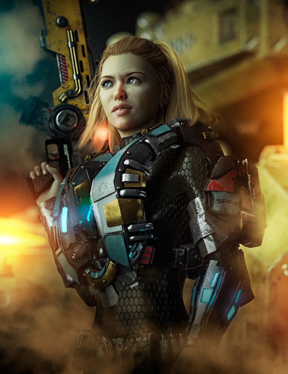 图片[1]-[daz服装] 创世纪3号女性的SpartechOps-DAZ爱好者