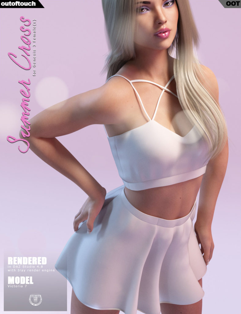 图片[1]-[daz服装] 创世纪3女性夏季十字时尚-DAZ爱好者