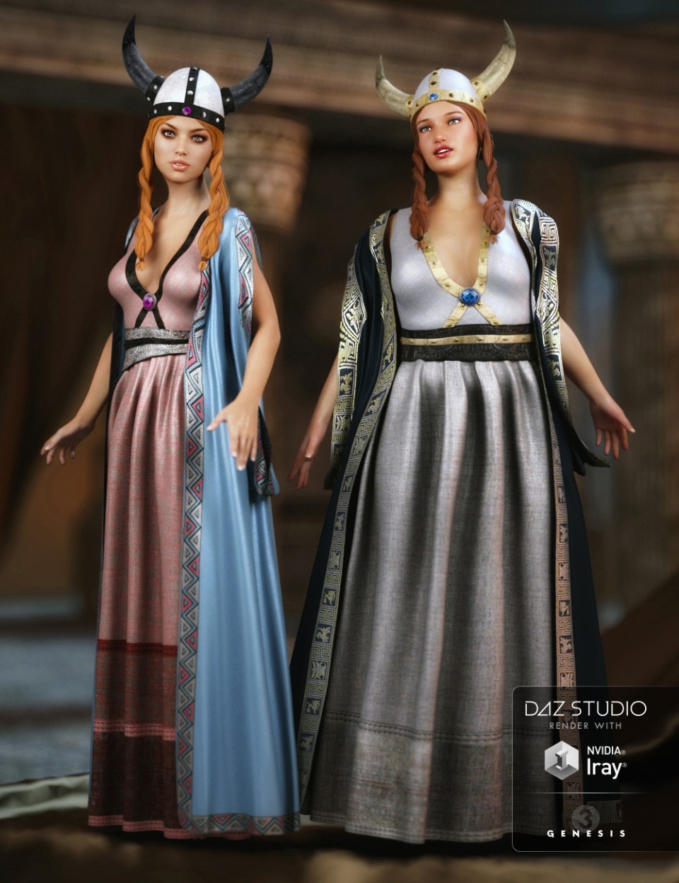 图片[1]-[daz服装] 维京歌剧演唱者肌理-DAZ爱好者
