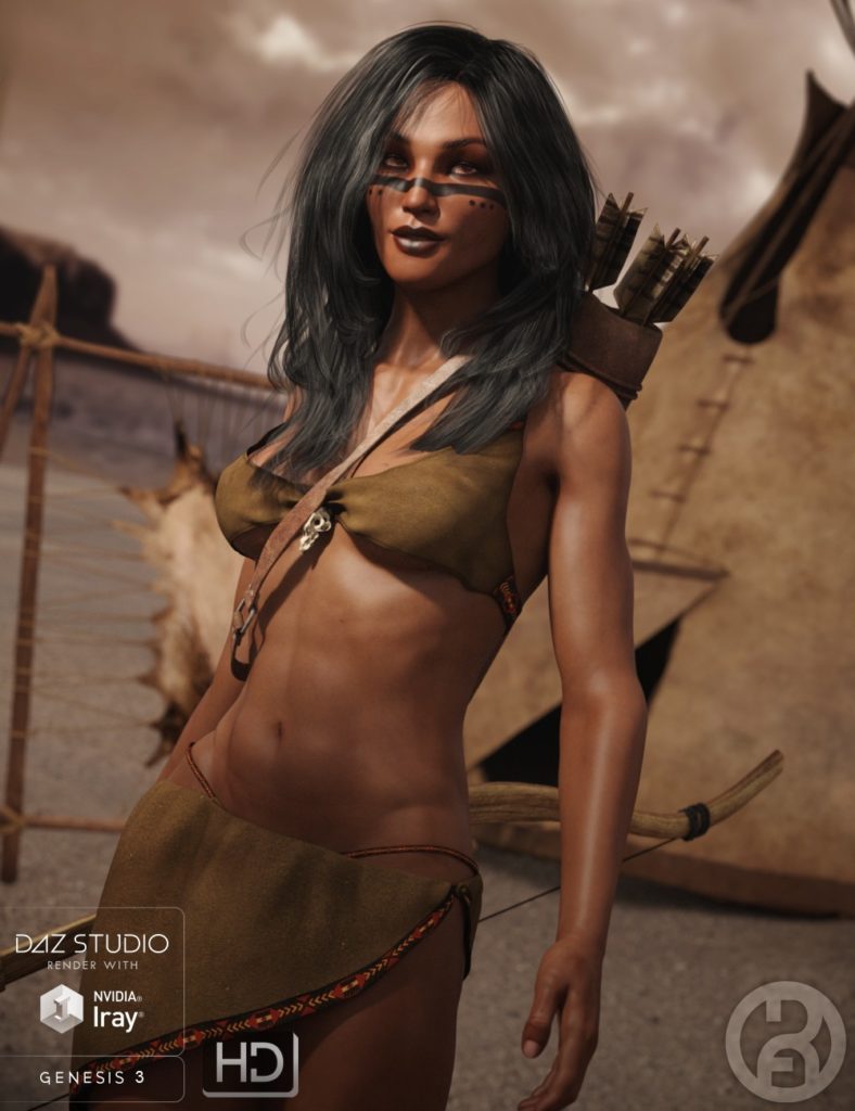 图片[1]-[daz角色] Anicinabe是创世纪3中的女性-DAZ爱好者