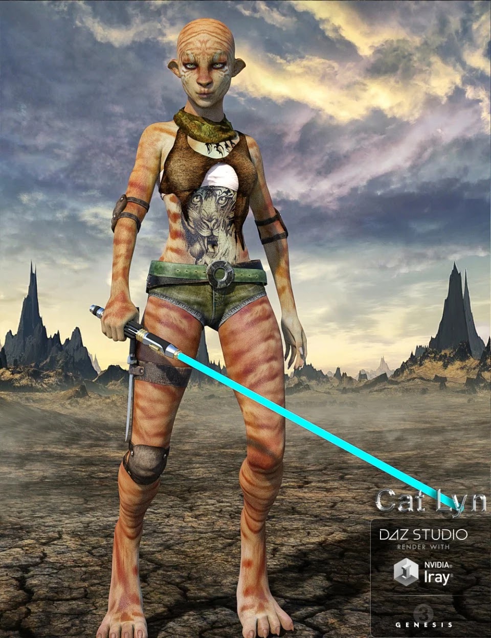 图片[1]-[daz角色] 《创世纪3》中的猫琳-DAZ爱好者