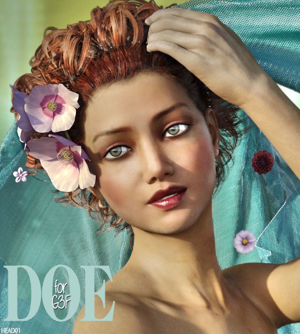 图片[1]-[daz角色] 《夏娃的女儿(脸)》G3F-DAZ爱好者