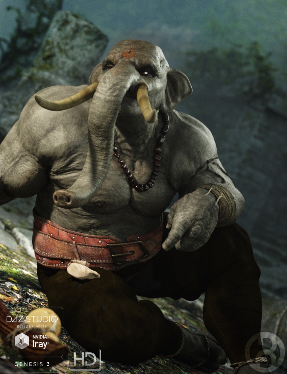 图片[1]-[daz角色] EleBeast，创世纪3男-DAZ爱好者