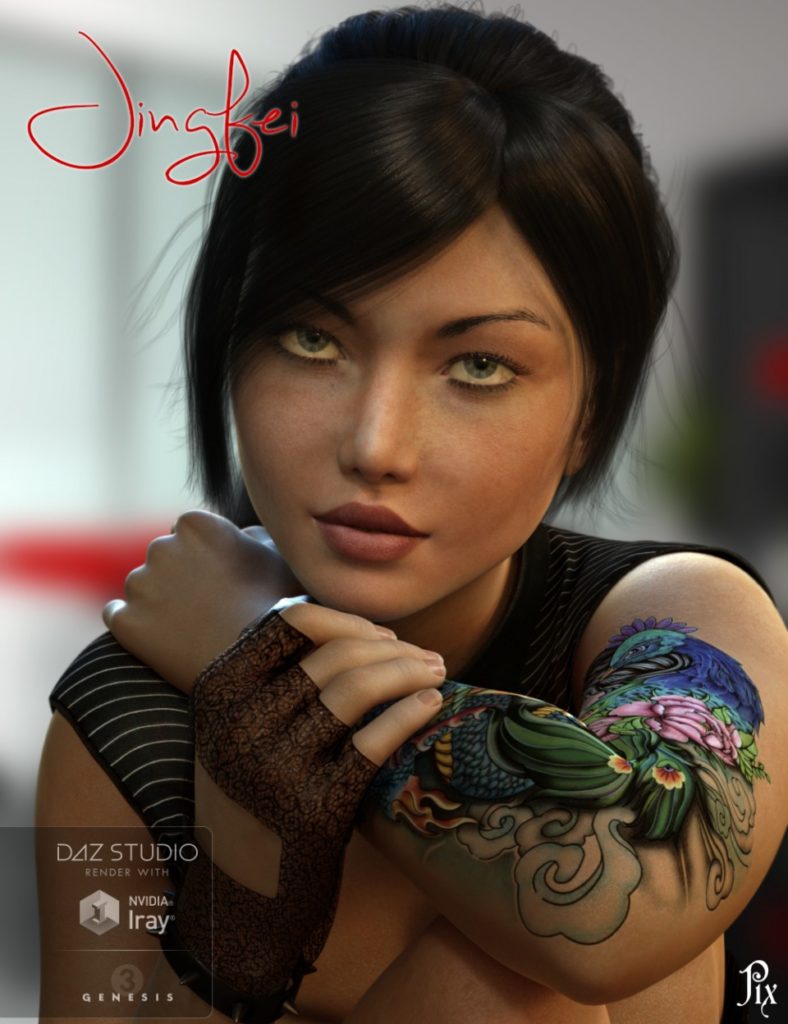 图片[1]-[daz角色] 焦油Jingfei-DAZ爱好者