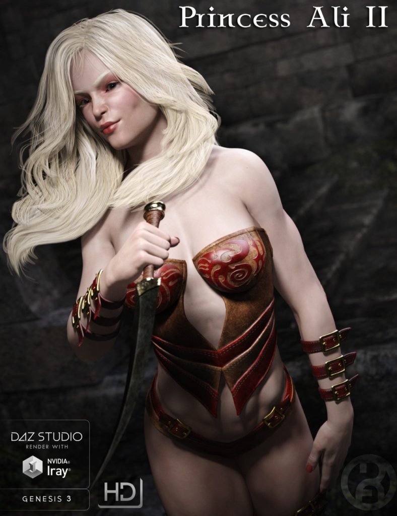 图片[1]-[daz角色] 公主阿里二世为创世纪3的女性-DAZ爱好者