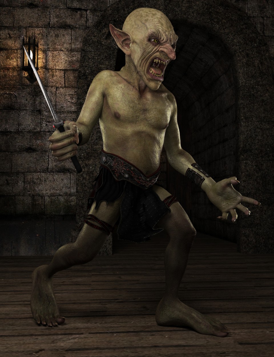 图片[1]-[daz角色] Robbus Goblin HD for Genesis 3 Male-DAZ爱好者