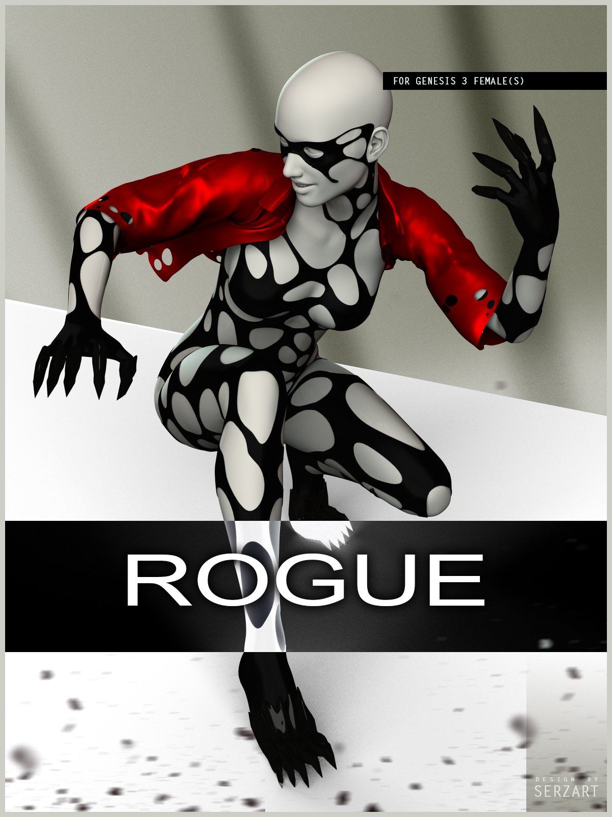 图片[1]-[daz角色] Rogue for Genesis 3 Female-DAZ爱好者