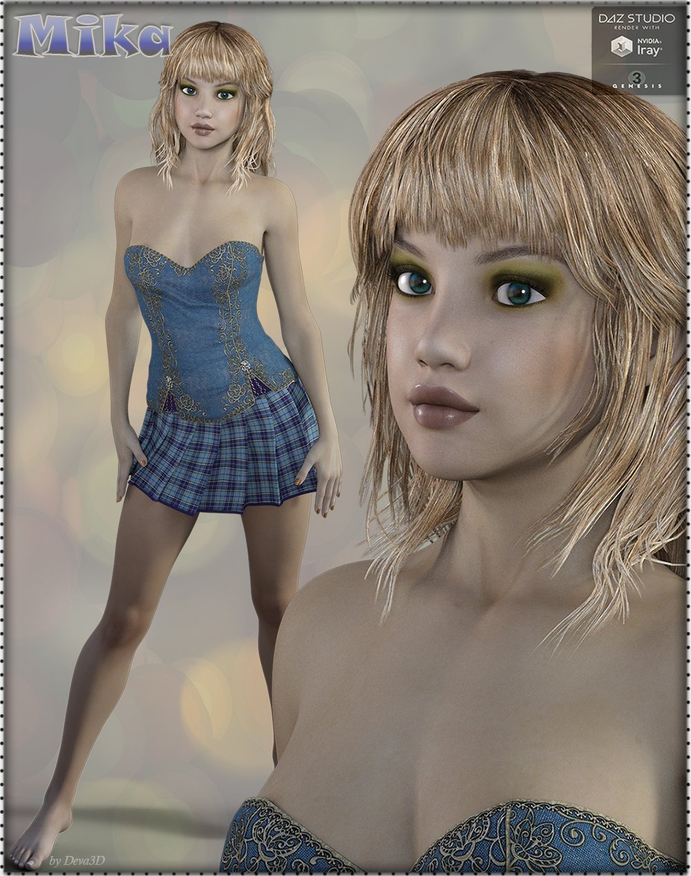 图片[1]-[daz角色] TDT-Mika Iray为创世纪3女-DAZ爱好者