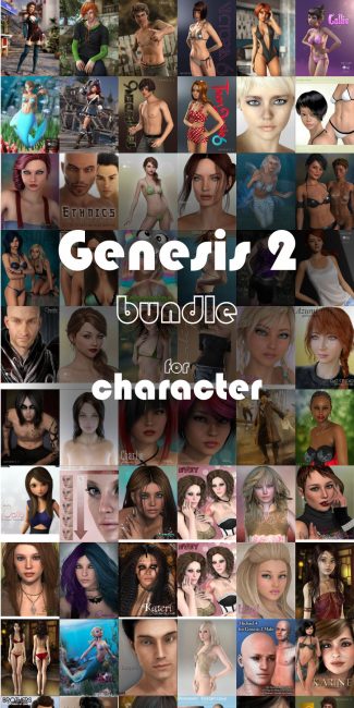 [daz角色] Genesis 2 角色合集 [84套角色人物资源]-DAZ爱好者