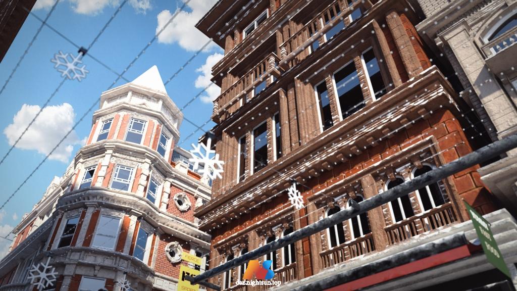 图片[2]-[daz场景] Snowy London Street-DAZ爱好者