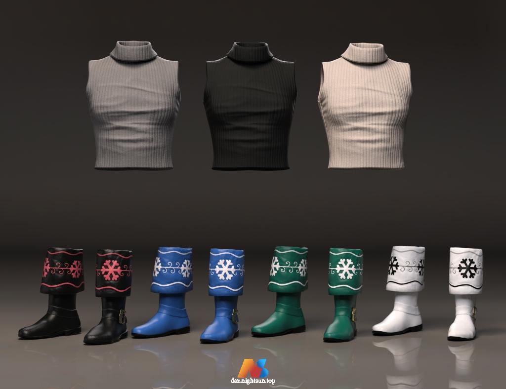 图片[3]-[daz服装] dForce Mrs. Klaus Outfit for Genesis 9-DAZ爱好者