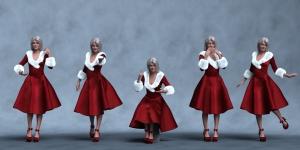 图片[5]-[daz姿势] Mrs. Claus Poses for Genesis 9-DAZ爱好者