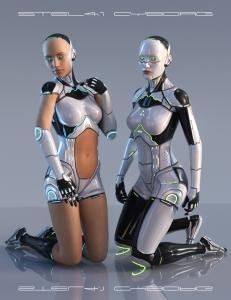 [daz角色] STEL4 Cyborg for Genesis 8.1 Females-DAZ爱好者