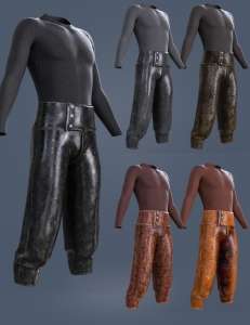[daz服装] Halloween Plague Doctor dForce Pant and Tight for Genesis 8 and 8.1 Males-DAZ爱好者