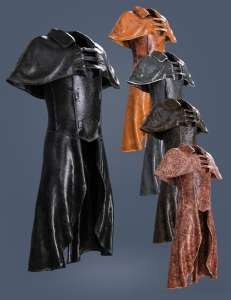 [daz服装] Halloween Plague Doctor dForce Top and Cloak for Genesis 8 and 8.1 Males-DAZ爱好者