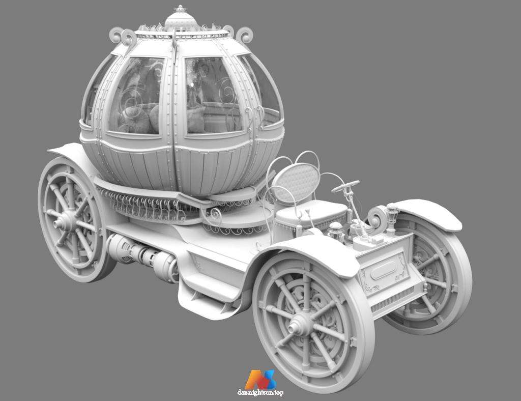 图片[5]-[daz载具] XI Steampunk Pumpkin Carriage-DAZ爱好者