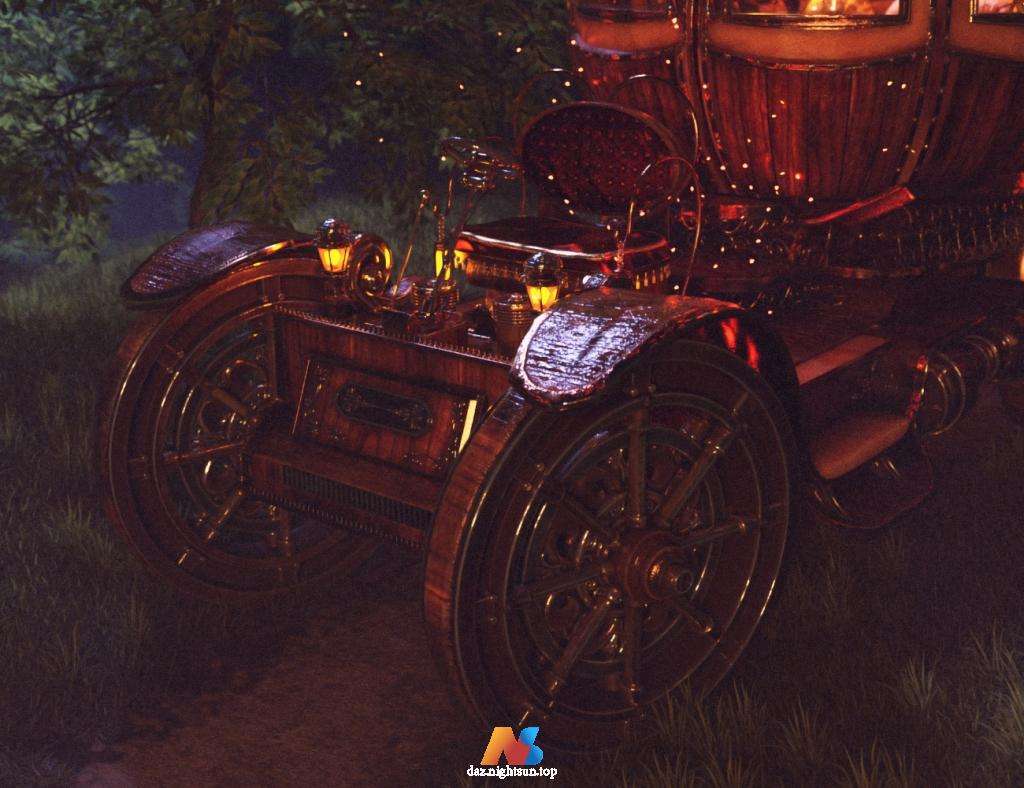 图片[4]-[daz载具] XI Steampunk Pumpkin Carriage-DAZ爱好者