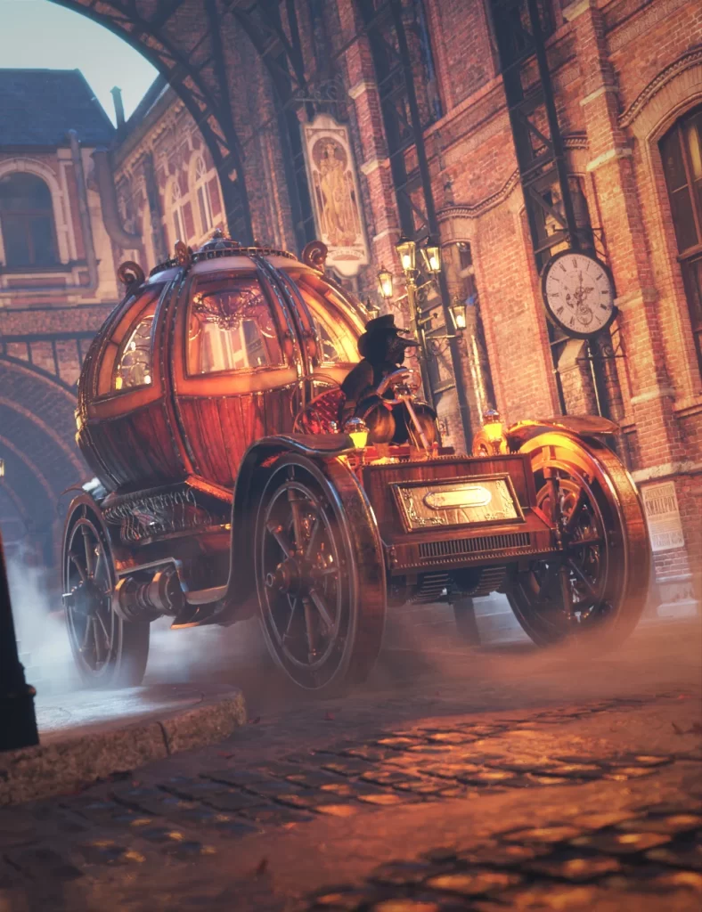 [daz载具] XI Steampunk Pumpkin Carriage-DAZ爱好者