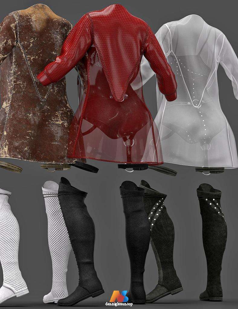 图片[4]-[daz服装] dForce Cyborg Soul Outfit for Genesis 8 Females-DAZ爱好者