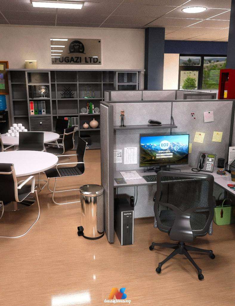 [daz场景] FG 办公室-DAZ爱好者