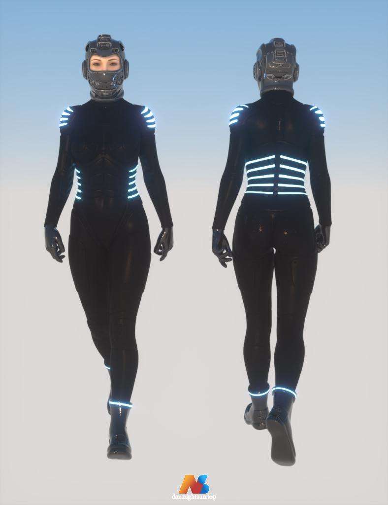 图片[4]-[daz载具] [daz服装] Sci-Fi Bike and Outfit for Genesis 8 Female(s)-DAZ爱好者