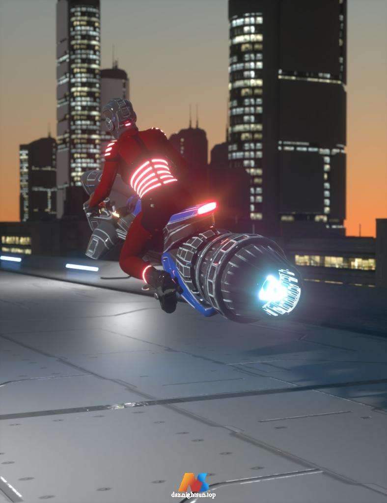 图片[2]-[daz载具] [daz服装] Sci-Fi Bike and Outfit for Genesis 8 Female(s)-DAZ爱好者