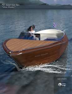 [daz载具] PW Speed Boat Epic “Wave Breaker”-DAZ爱好者