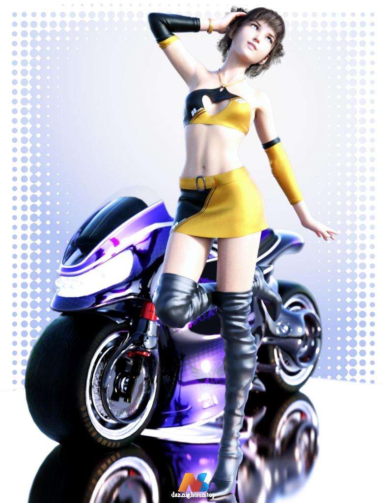 [daz服装] dForce Race Queen Outfit for Genesis8 Female(s)-DAZ爱好者