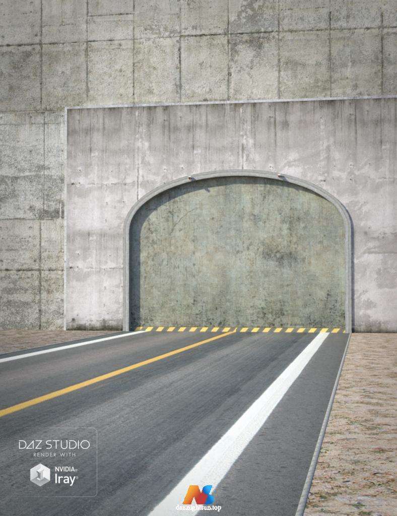图片[3]-[daz场景] Base Road Tunnel-DAZ爱好者