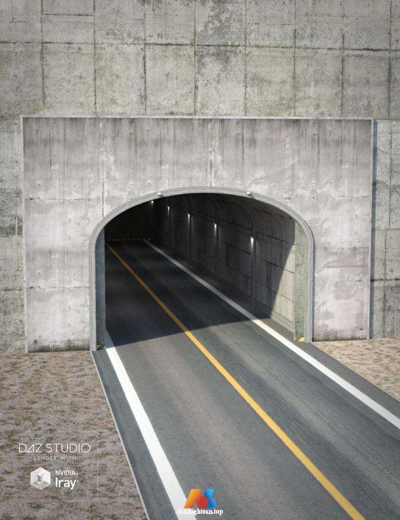 图片[2]-[daz场景] Base Road Tunnel-DAZ爱好者
